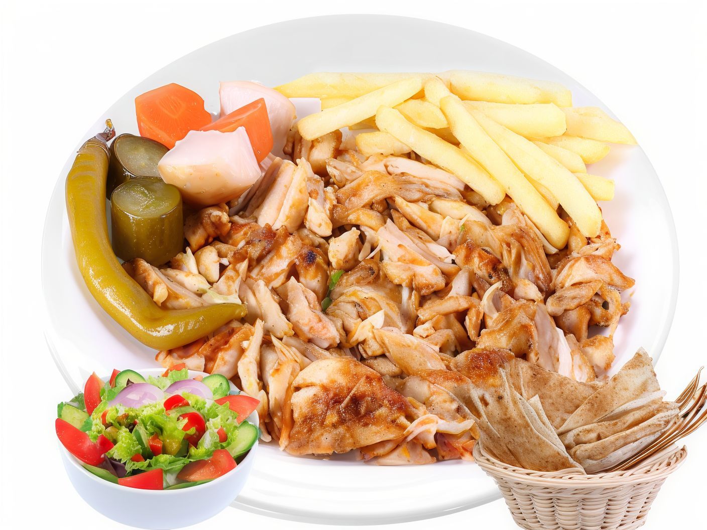 Mesabha With Shawerma Platter Chicks
