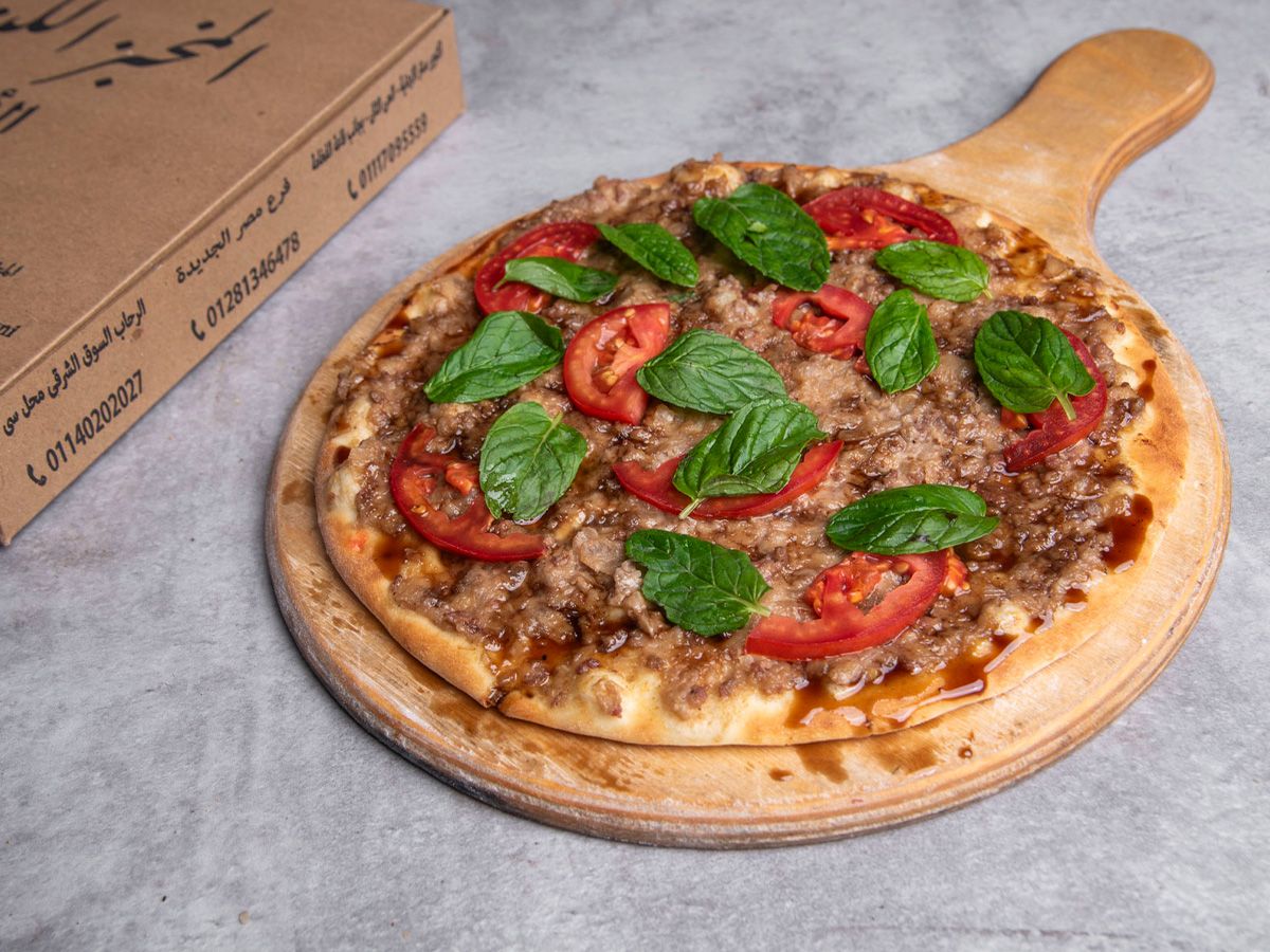 Minced Meat Manousheh with Pomegranate Molasses (New)