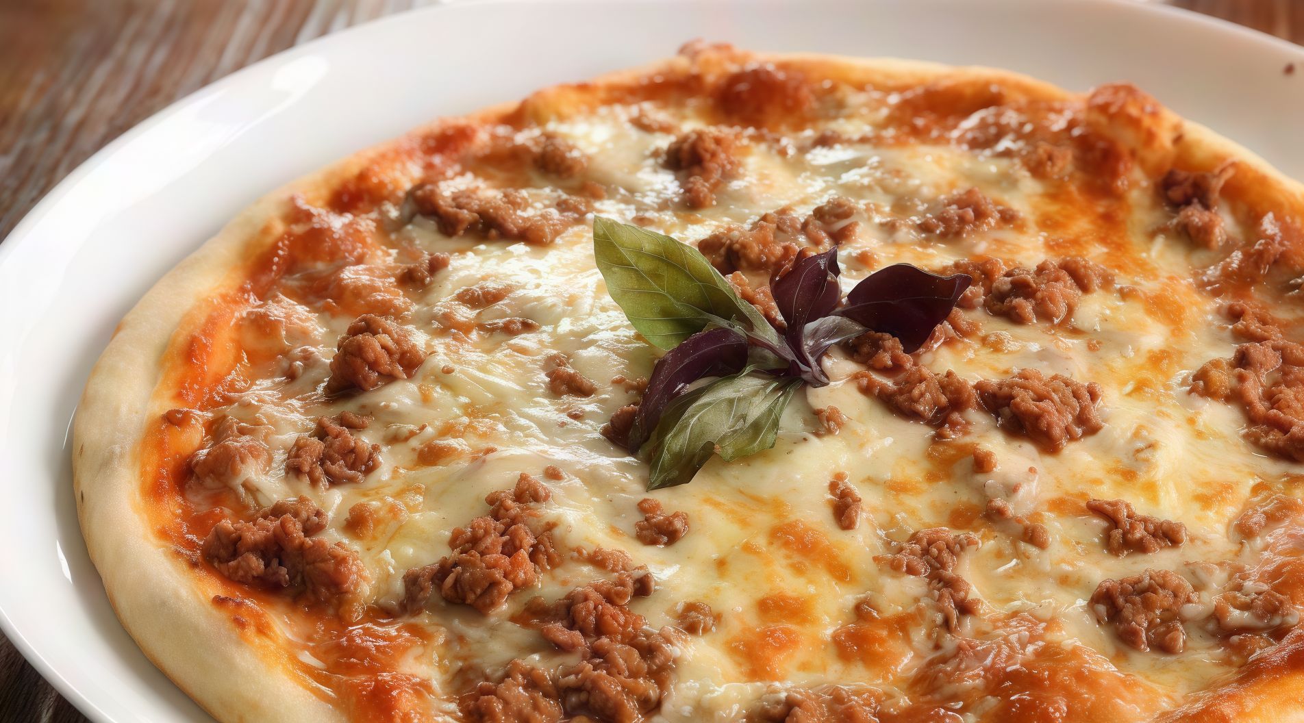 Oriental Sausage With Kiri Oriental Pizza