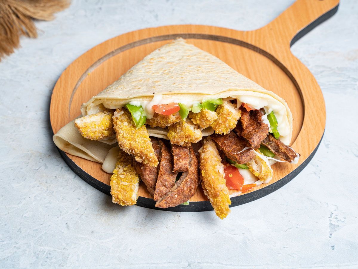 Crepe Mix Burger + Cheddar
