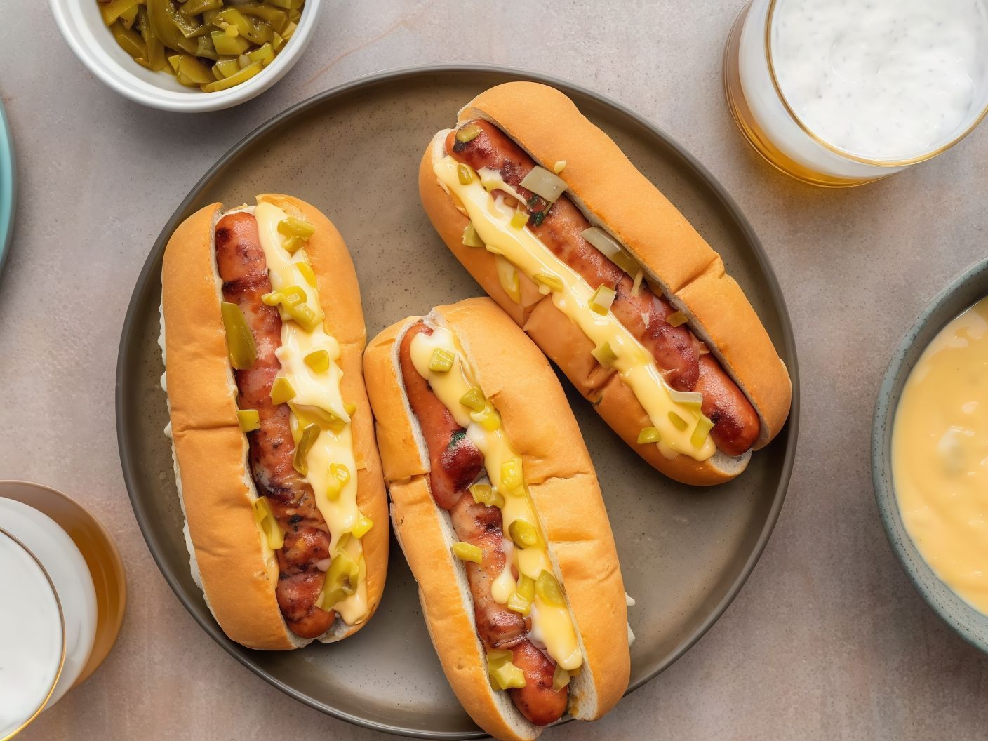 Mix Cheese With Sausage Sandwich