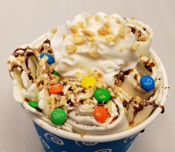 M&M's Rolled Ice Cream