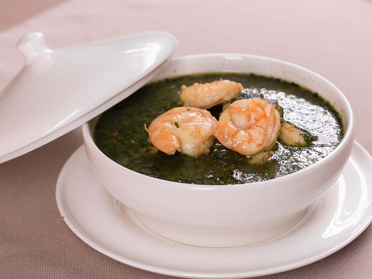Shrimp Molokhia
