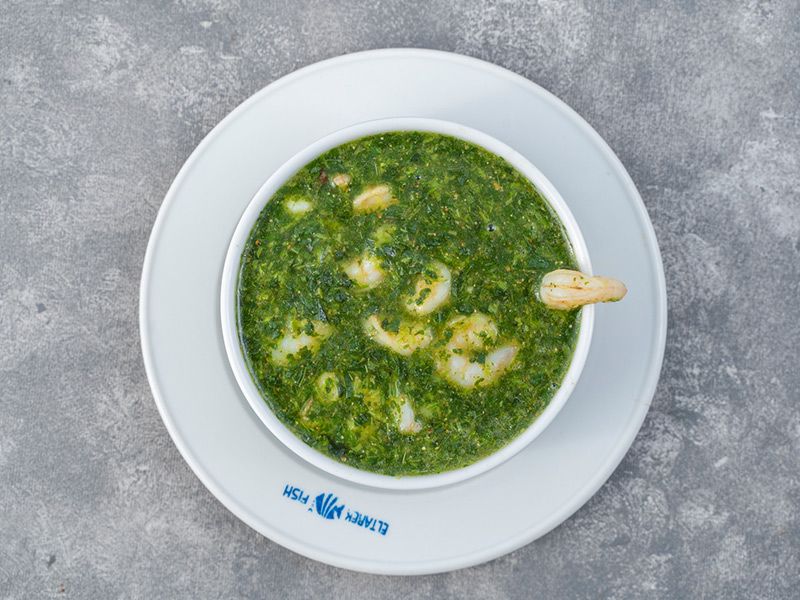 Molokhia With Shrimp