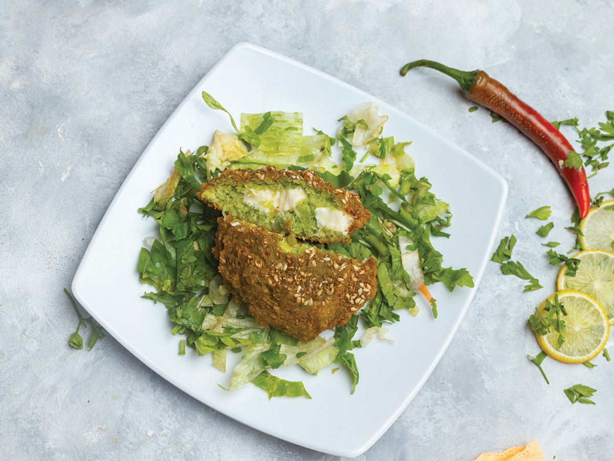Mixed Cheese Falafel Patty