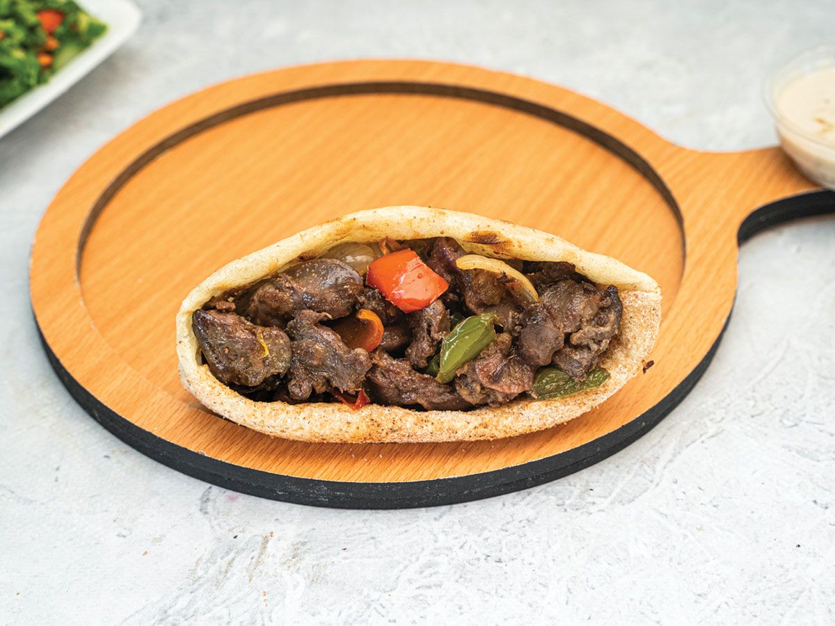 Liver and Giblets Sandwich