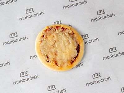 Mini Manousheh with Muhammara and Cheese