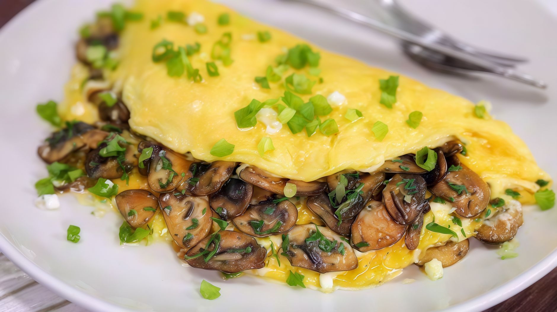 Mushroom Egg Omelette