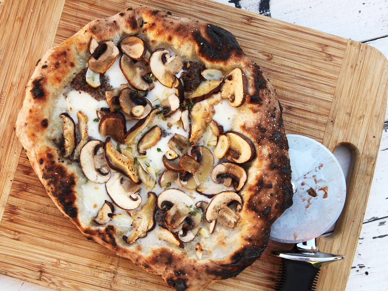 Mushroom Oriental Pizza