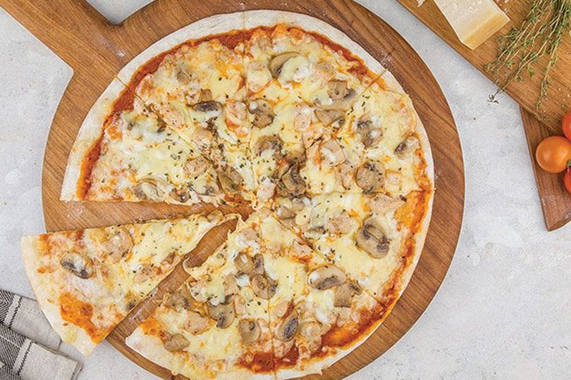 Mushroom Oriental Pizza