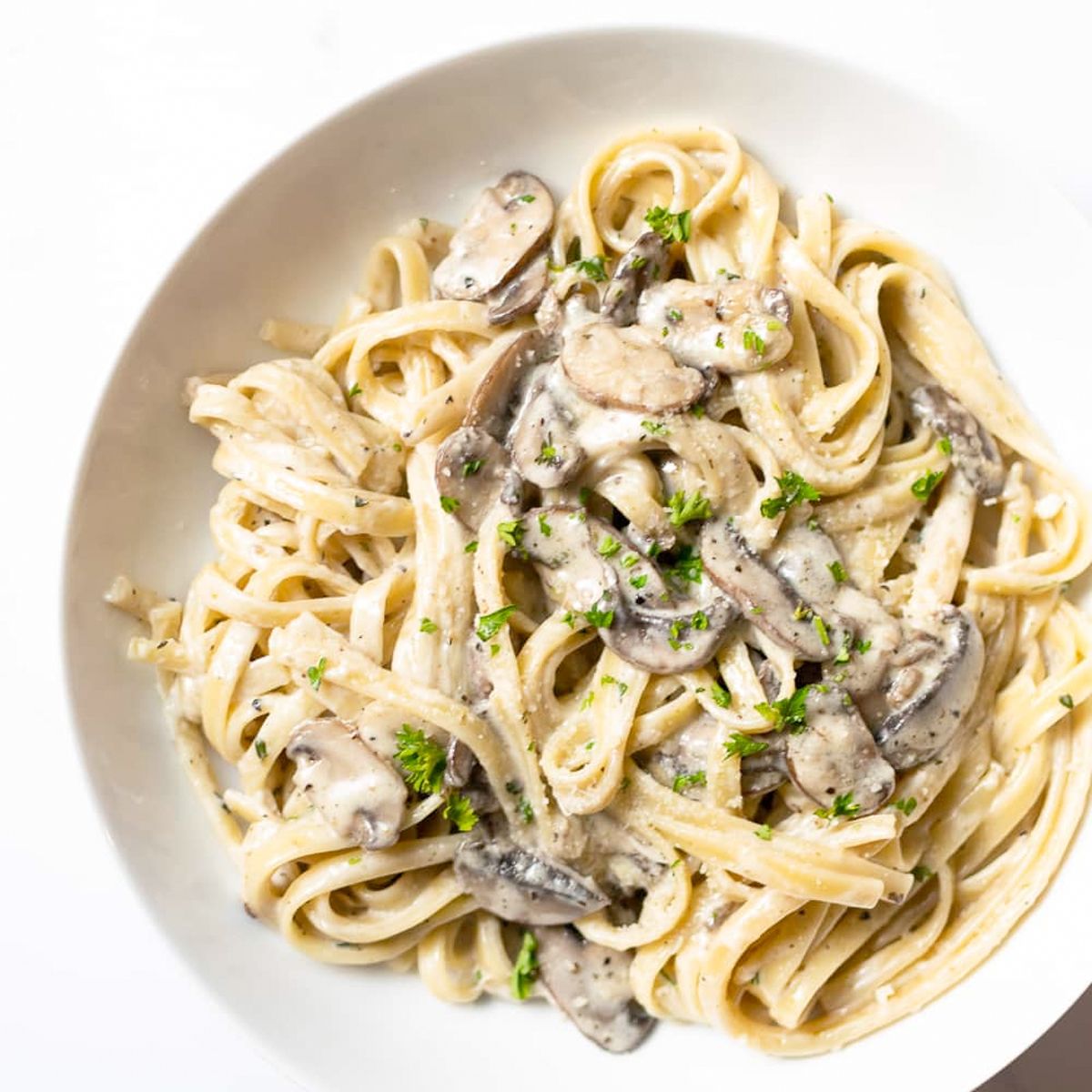 Mushroom Lemon Garlic Pasta
