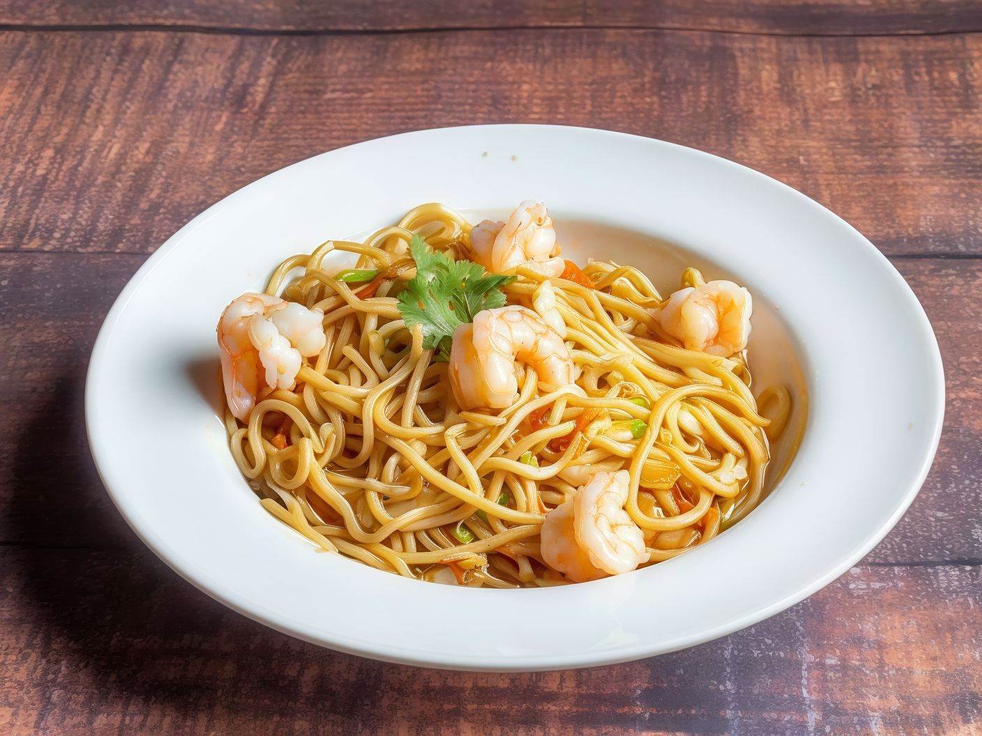 N01- Fried Chinese Noodles with Shrimp