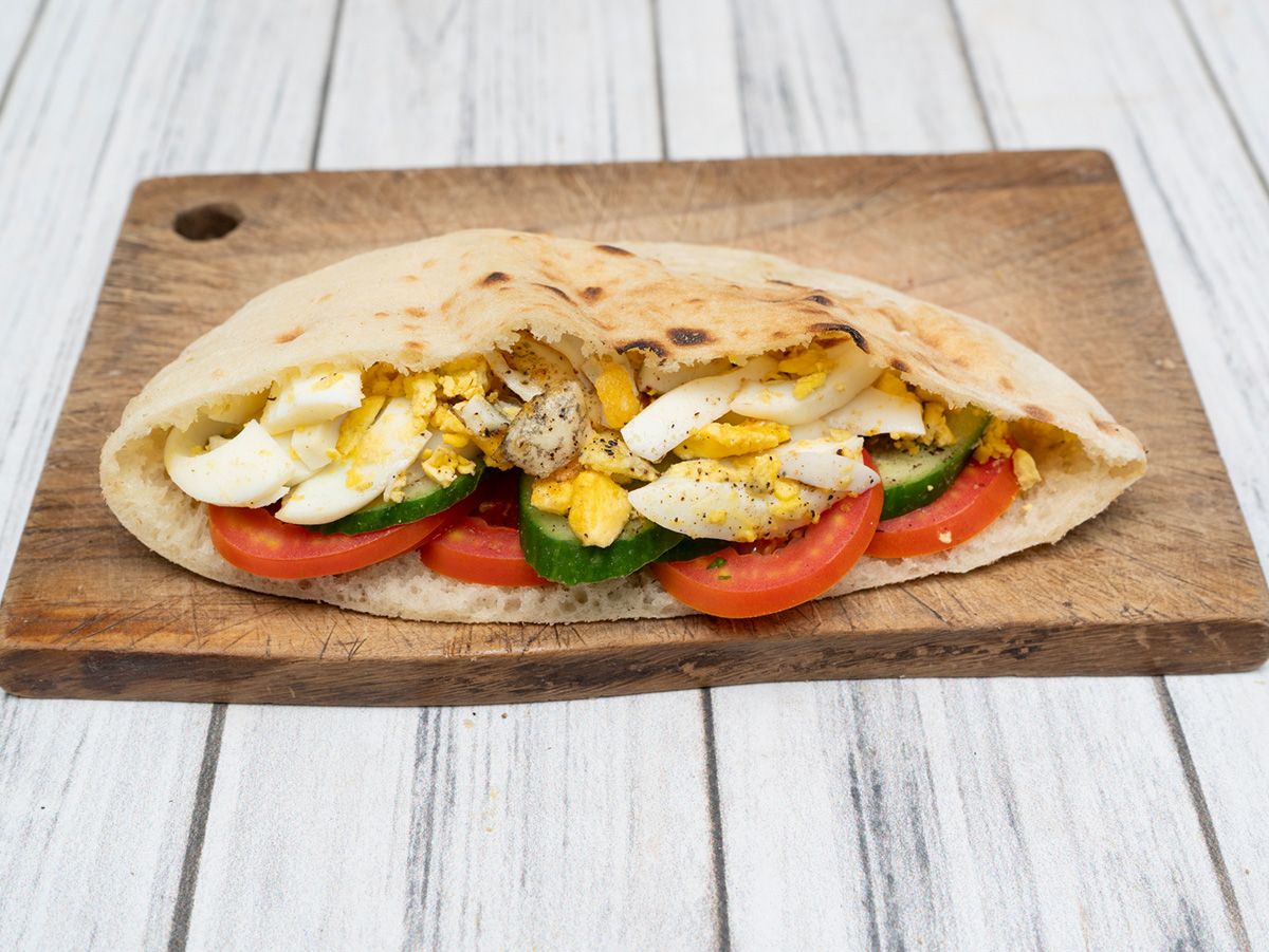 Boiled Egg Sandwich with Butter