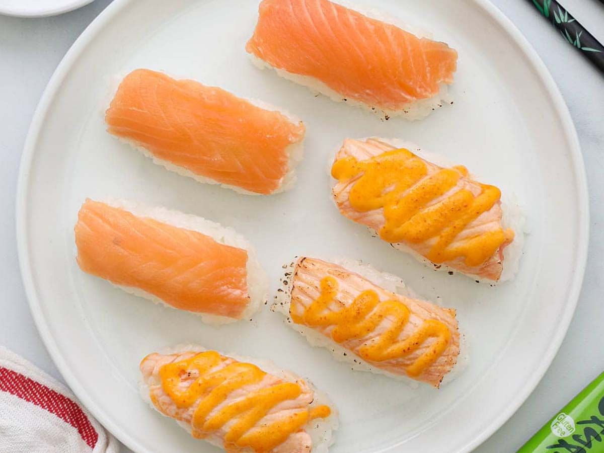Nigiri Salmon Tempura