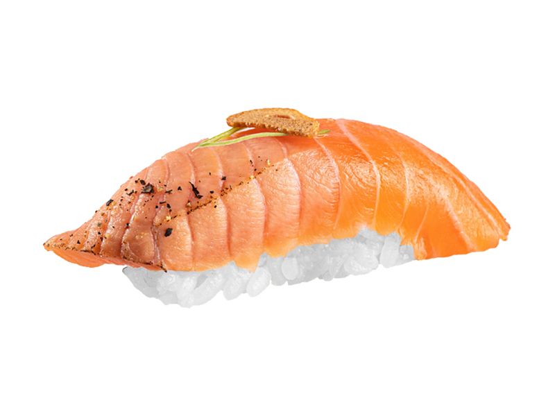 Tataki Salmon Nigiri