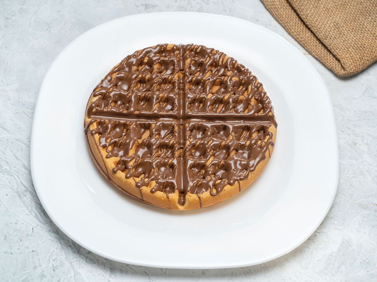 Nutella round waffle