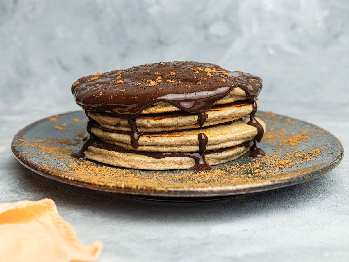Dark Chocolate And Cinnamon Pancakes