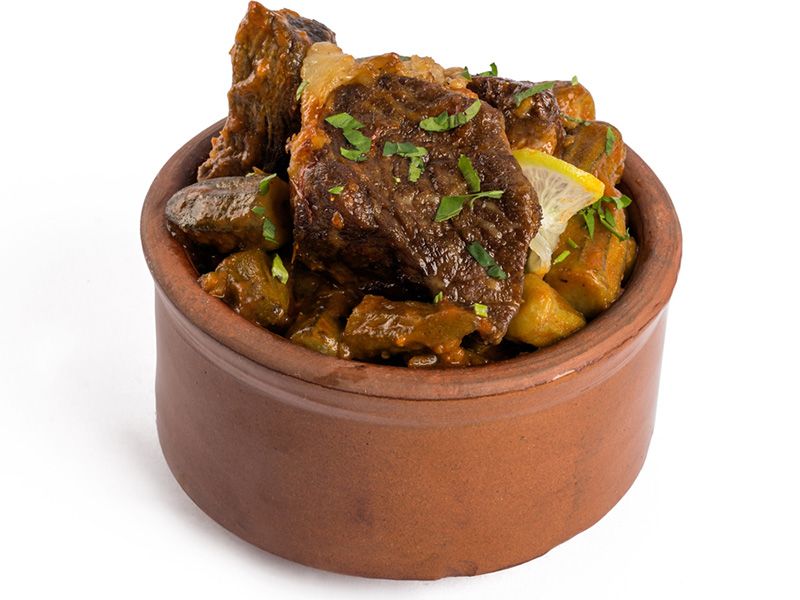 Okra With Meat Casserole