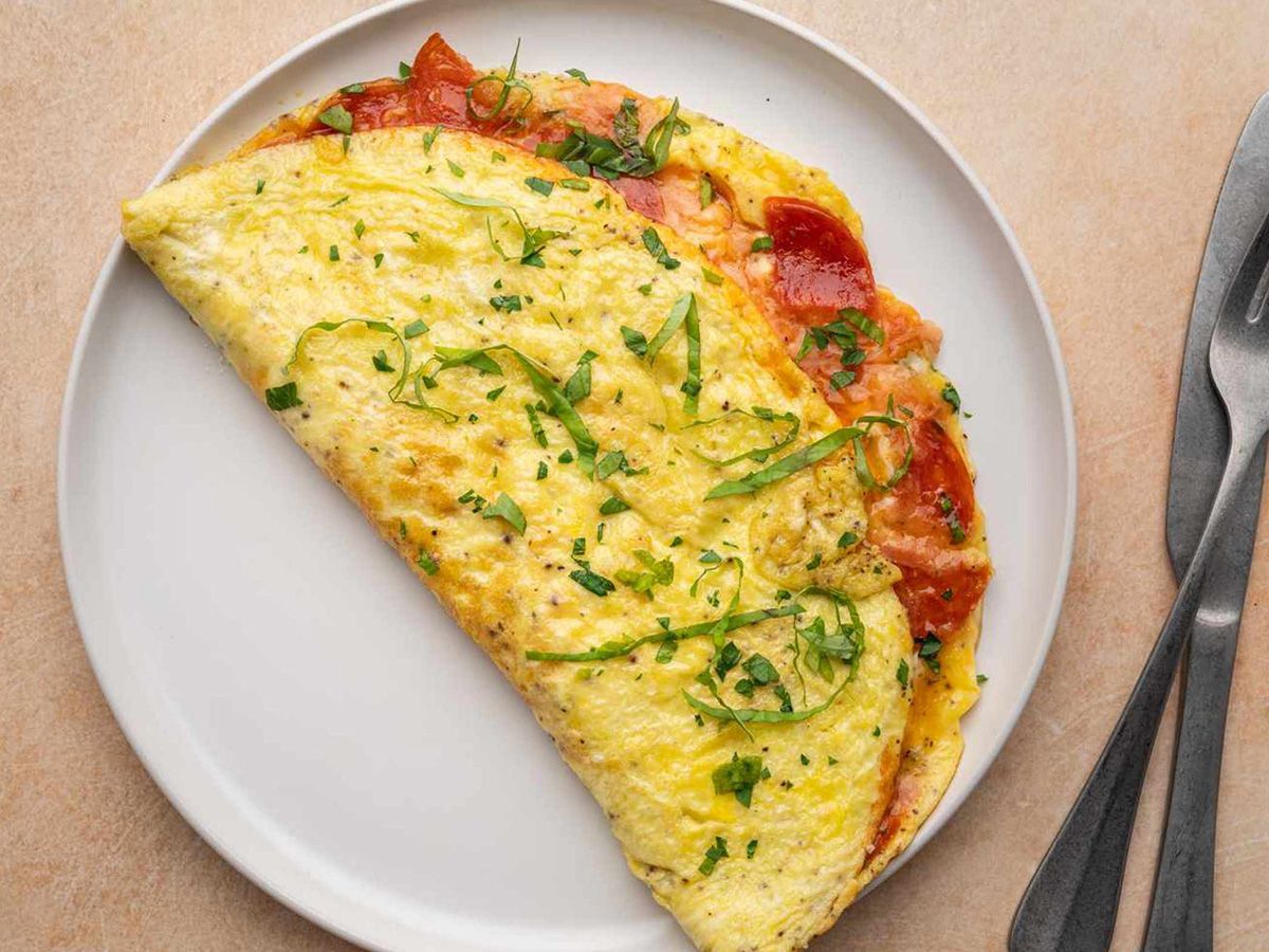 Omelette Pizza Supreme sandwich