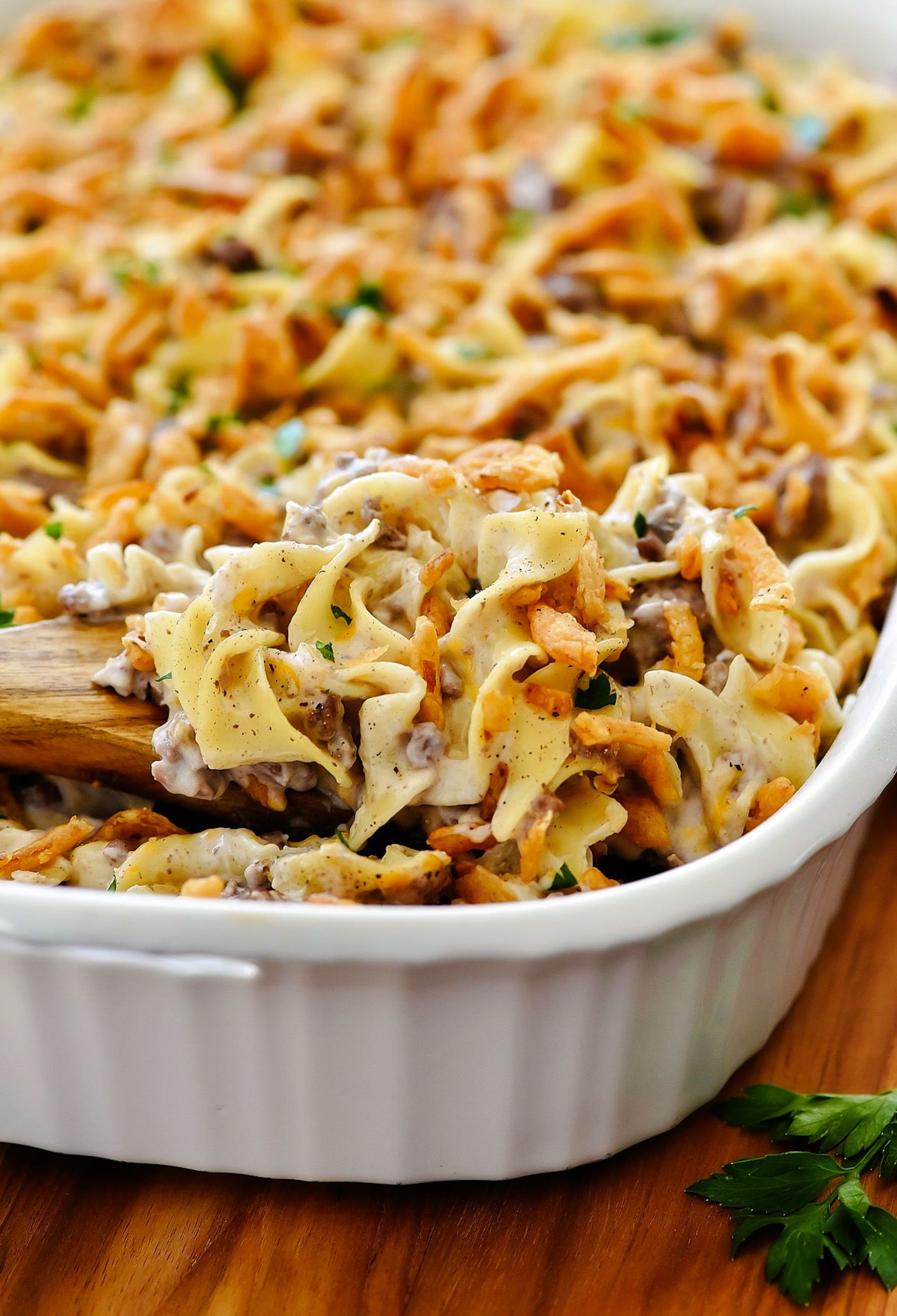 Onion Casserole With Meat