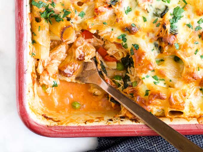 Oven Baked Pasta With Chicken Zinger