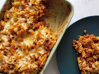 Oven Baked Pasta With Minced Meat