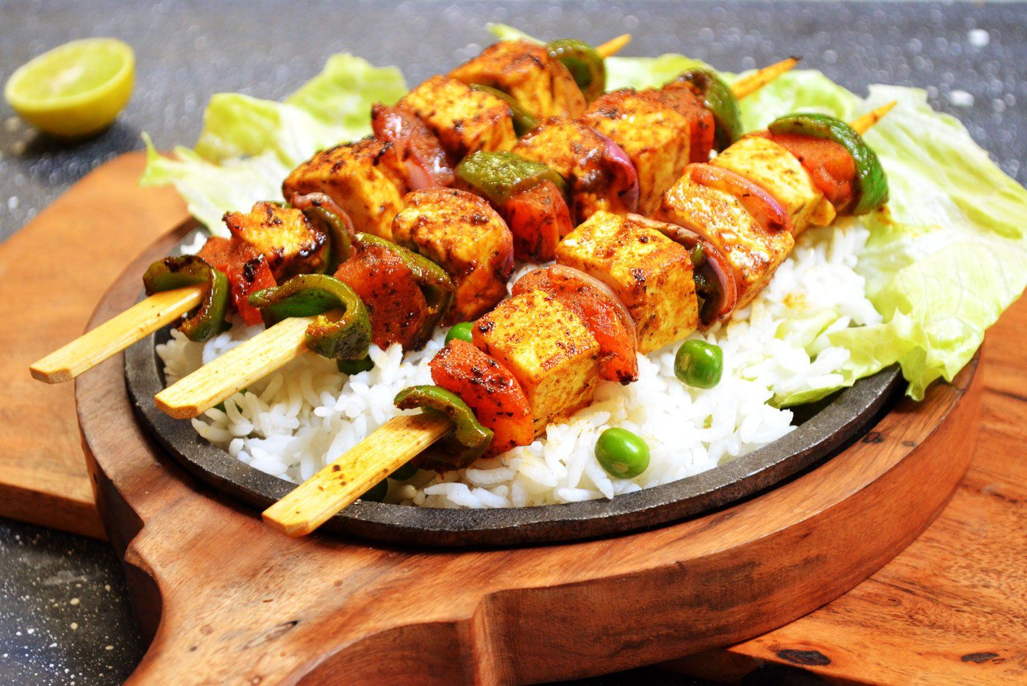 Paneer Shashlik Platter