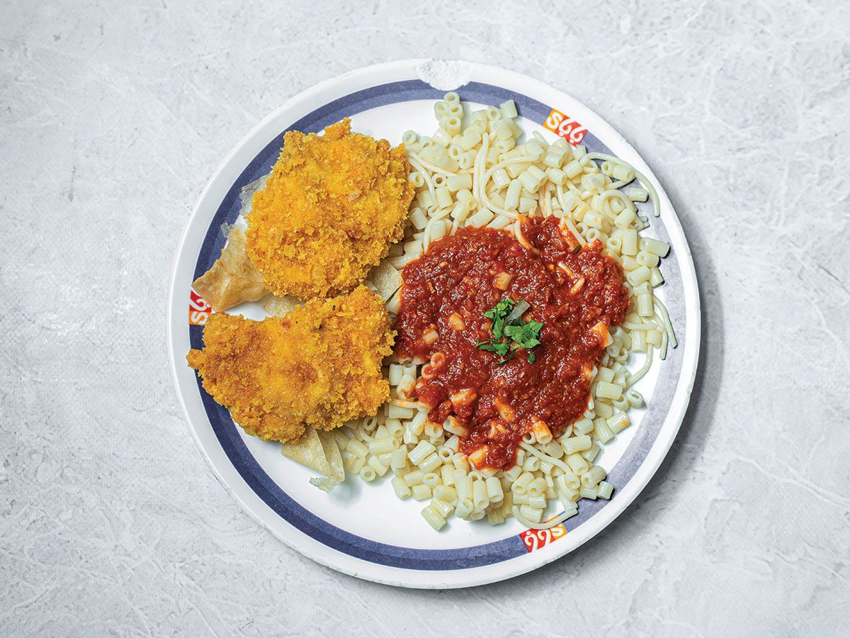 Crispy Chicken Pasta