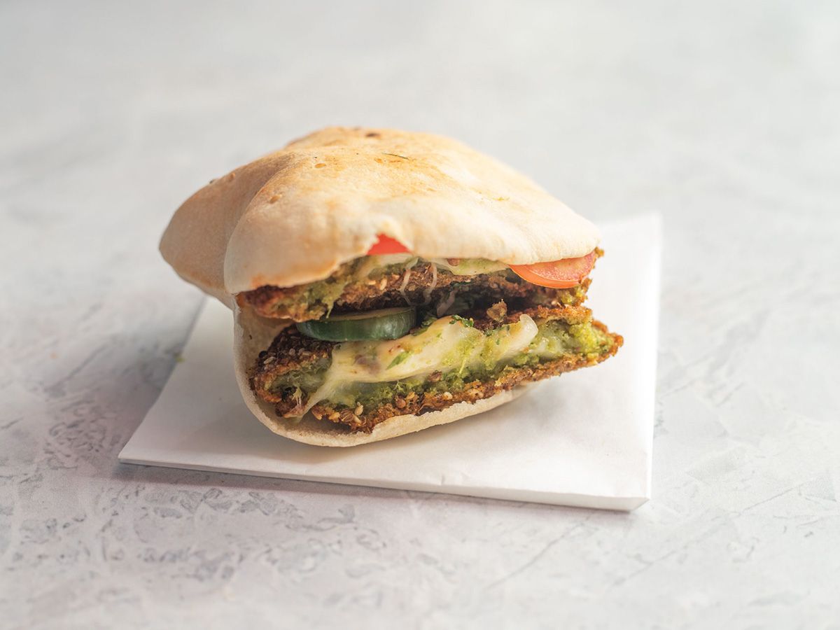 Falafel Mozzarella Sandwich