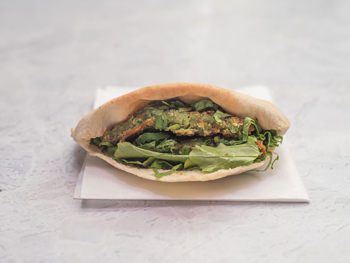 Falafel Arugula Sandwich
