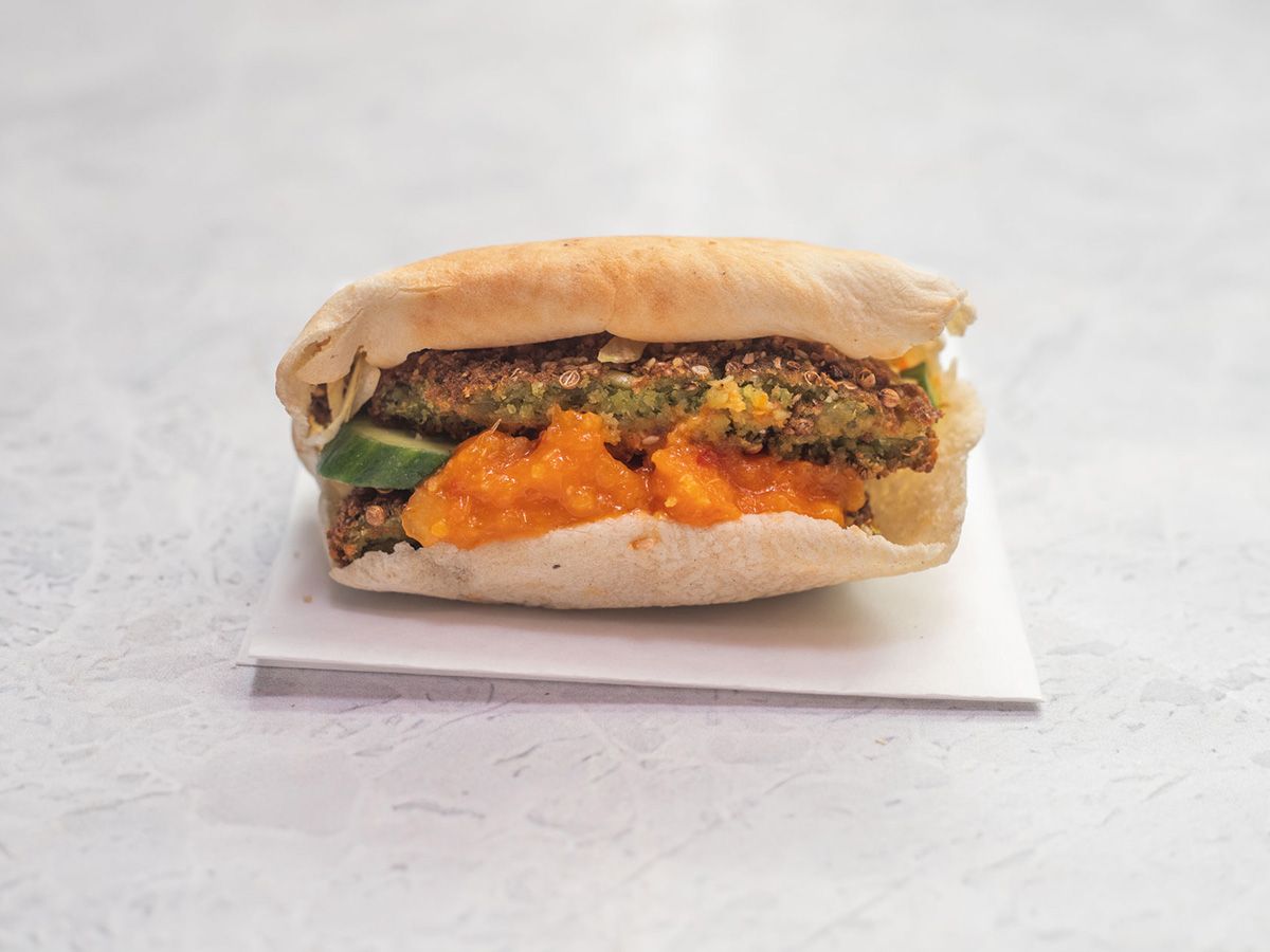 Falafel Sandwich With Pickled Lemon