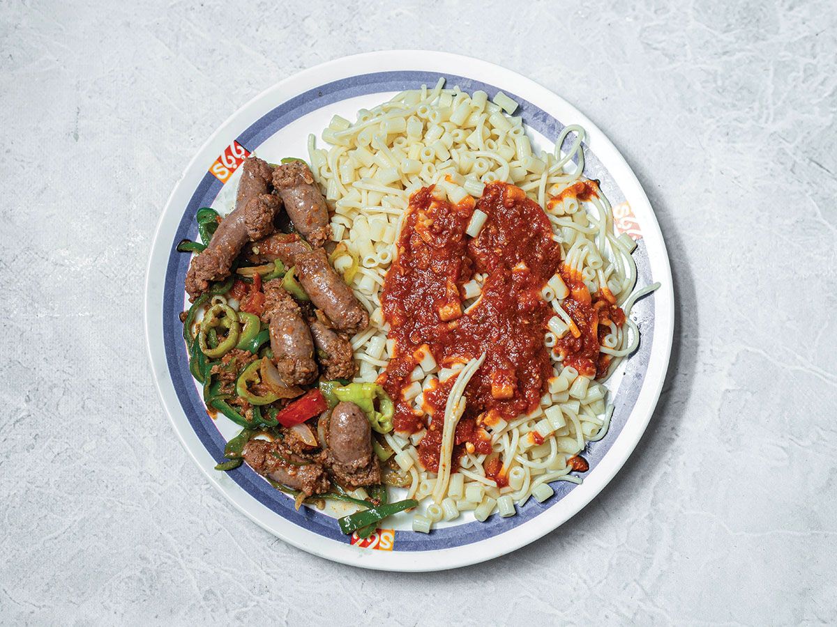 Pasta with Oriental Sausage