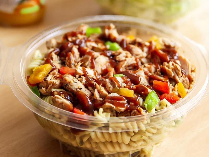 Pasta Chicken BBQ 368 Calories