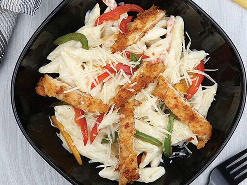 Pasta with Mexican chicken