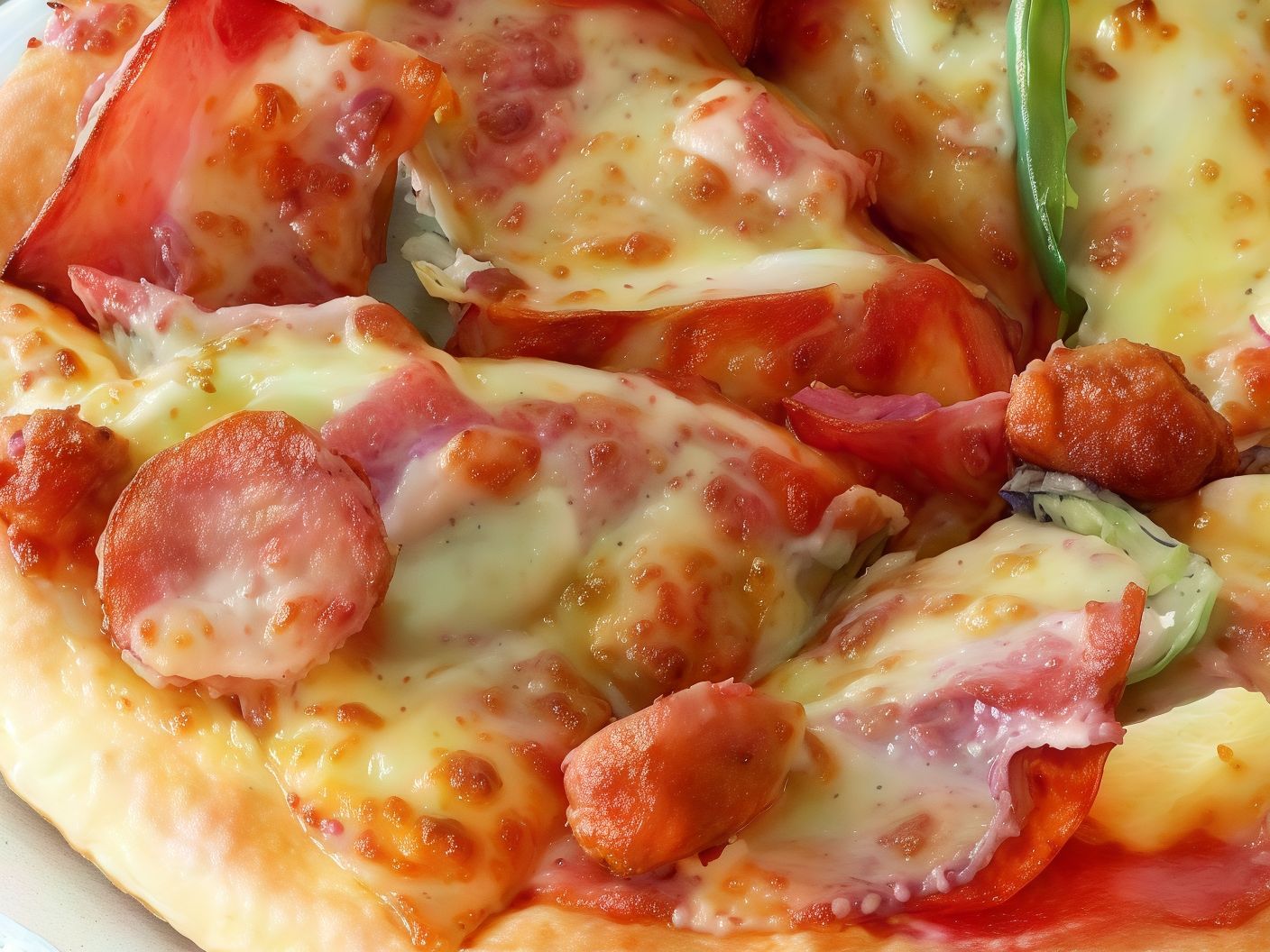 Pastrami pizza
