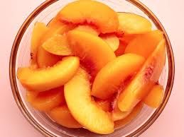 Peaches cut