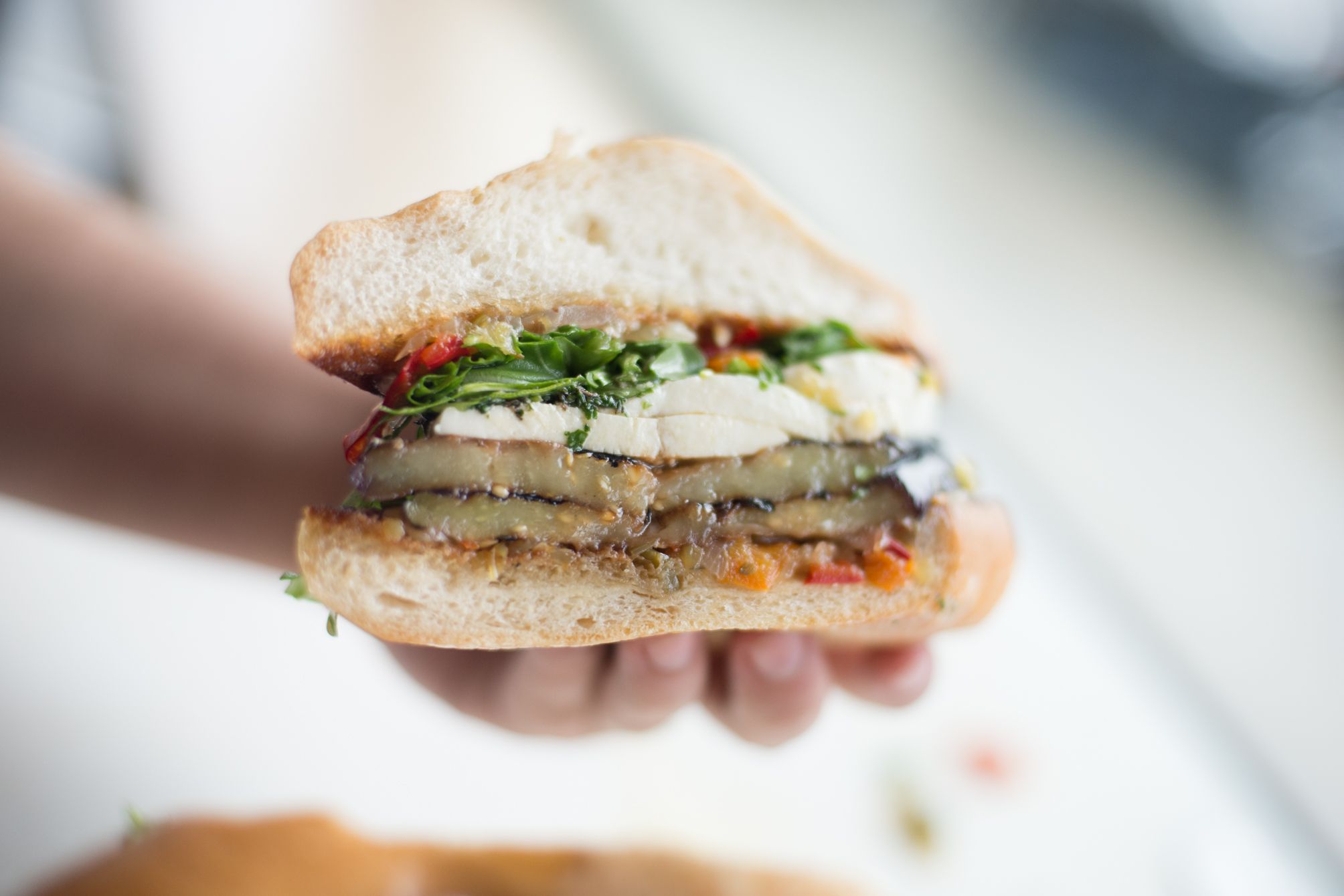 Pickled Eggplant Sandwich