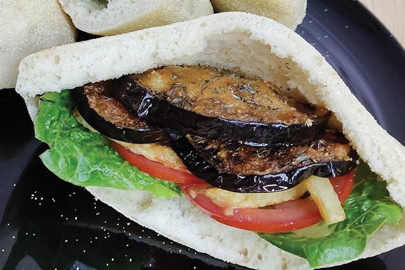 Pickled Eggplant Sandwich