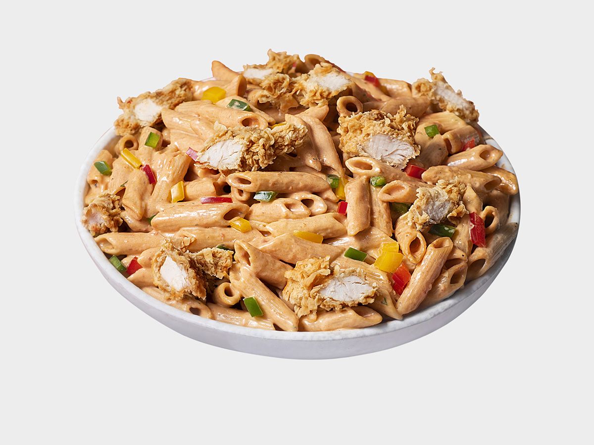 Pink Sauce Pasta with Crispy Chicken