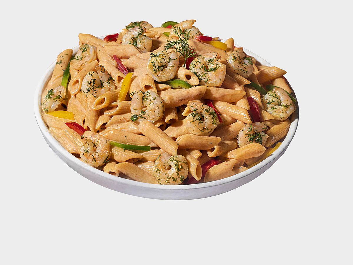 Pink Sauce Pasta with Shrimps
