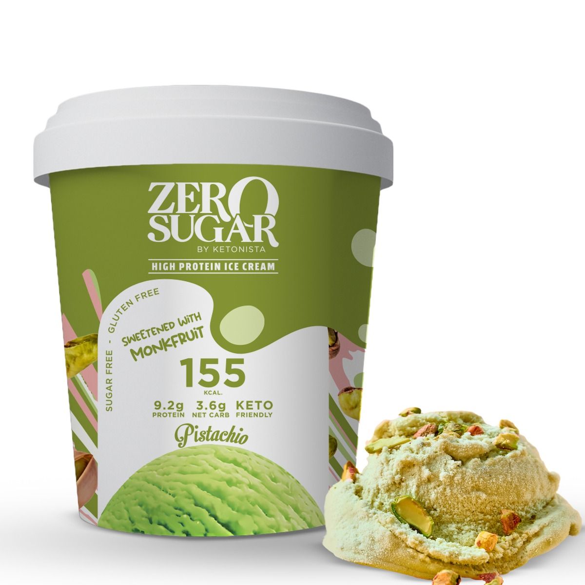Zero Sugar Pistachio Ice Cream