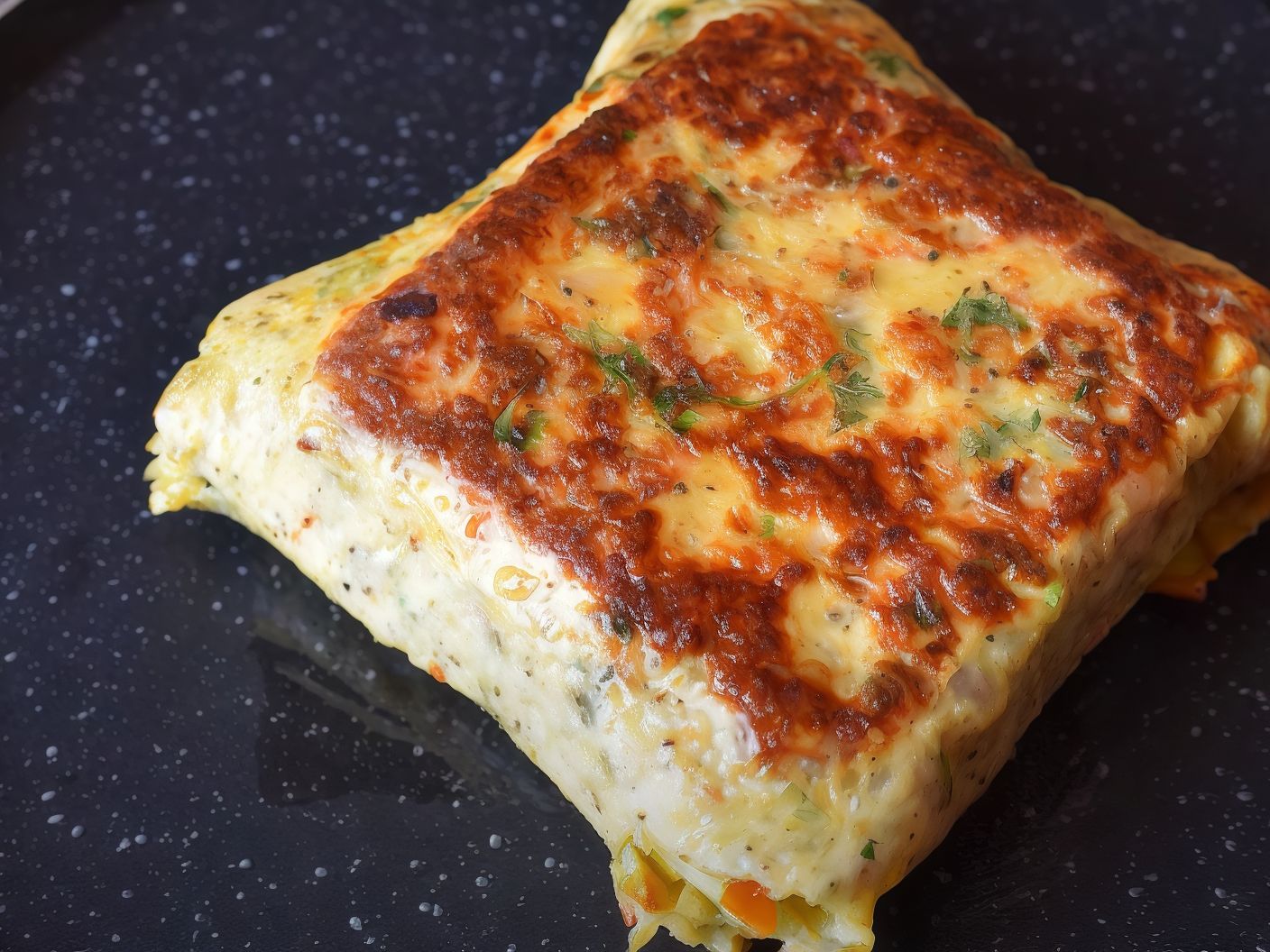 Pizza Omelette Sandwich