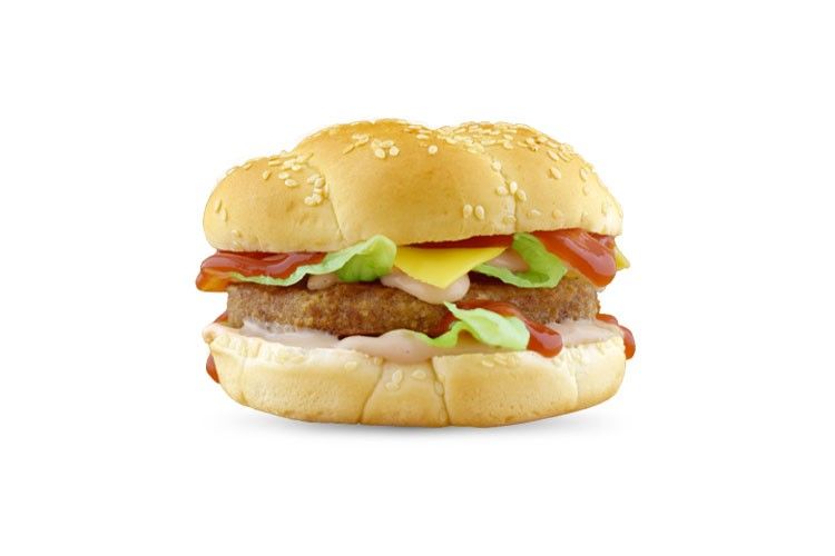 Plain Beef Burger Sandwich