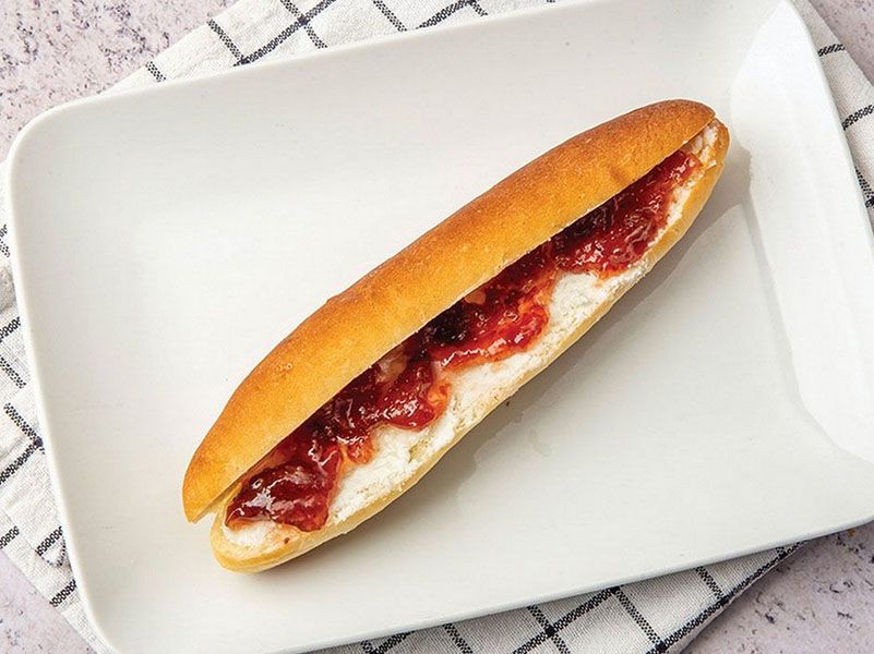 Plain jam Sandwich