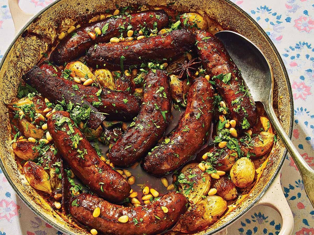 Pomegranate Molasses Sausage