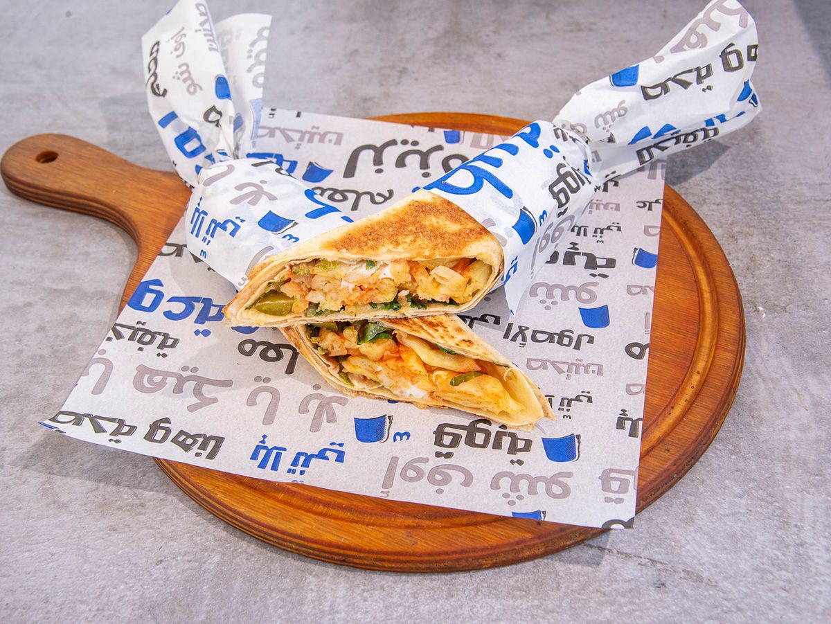 Potatoes Saj Sandwich