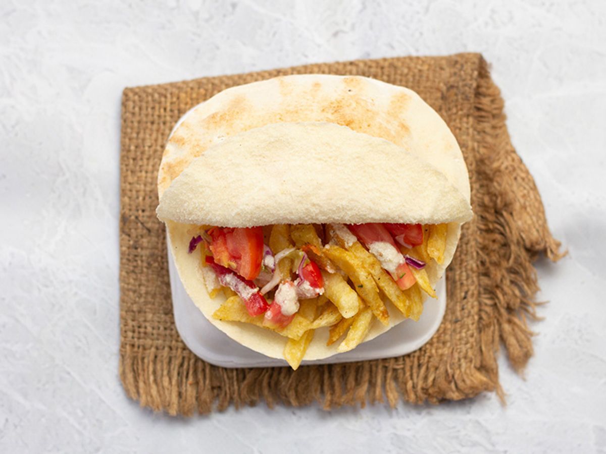 Potato sandwich with mayonnaise