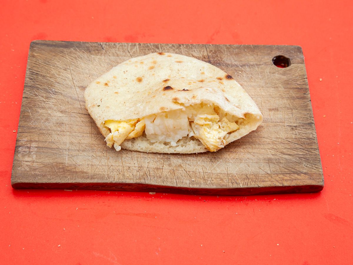 Potato Puree With fried Eggs