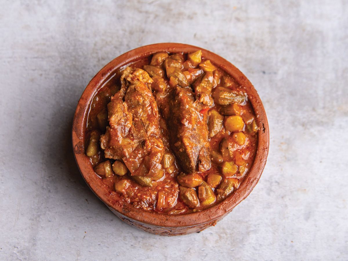 Okra With Meat Casserole