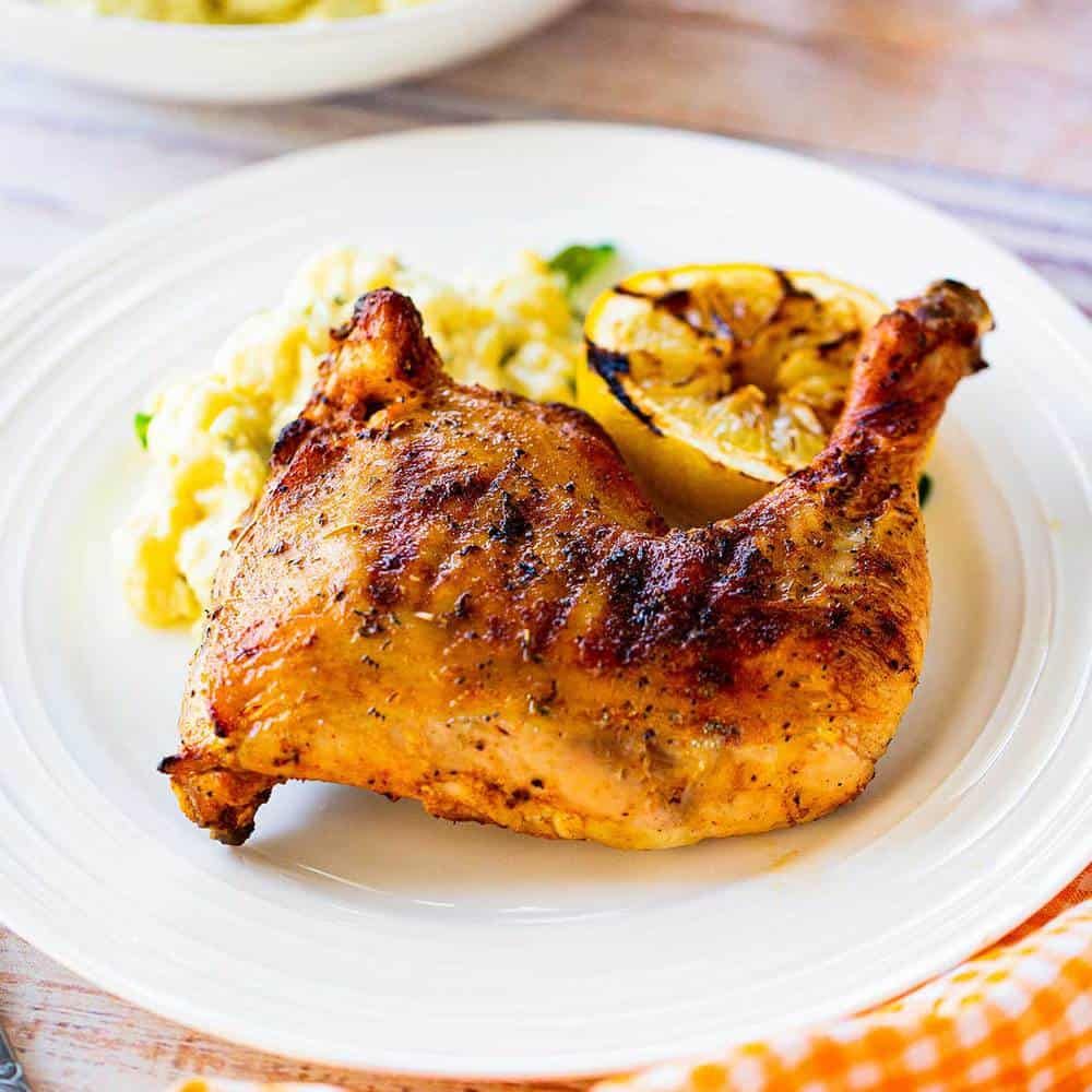 Quarter grilled chicken